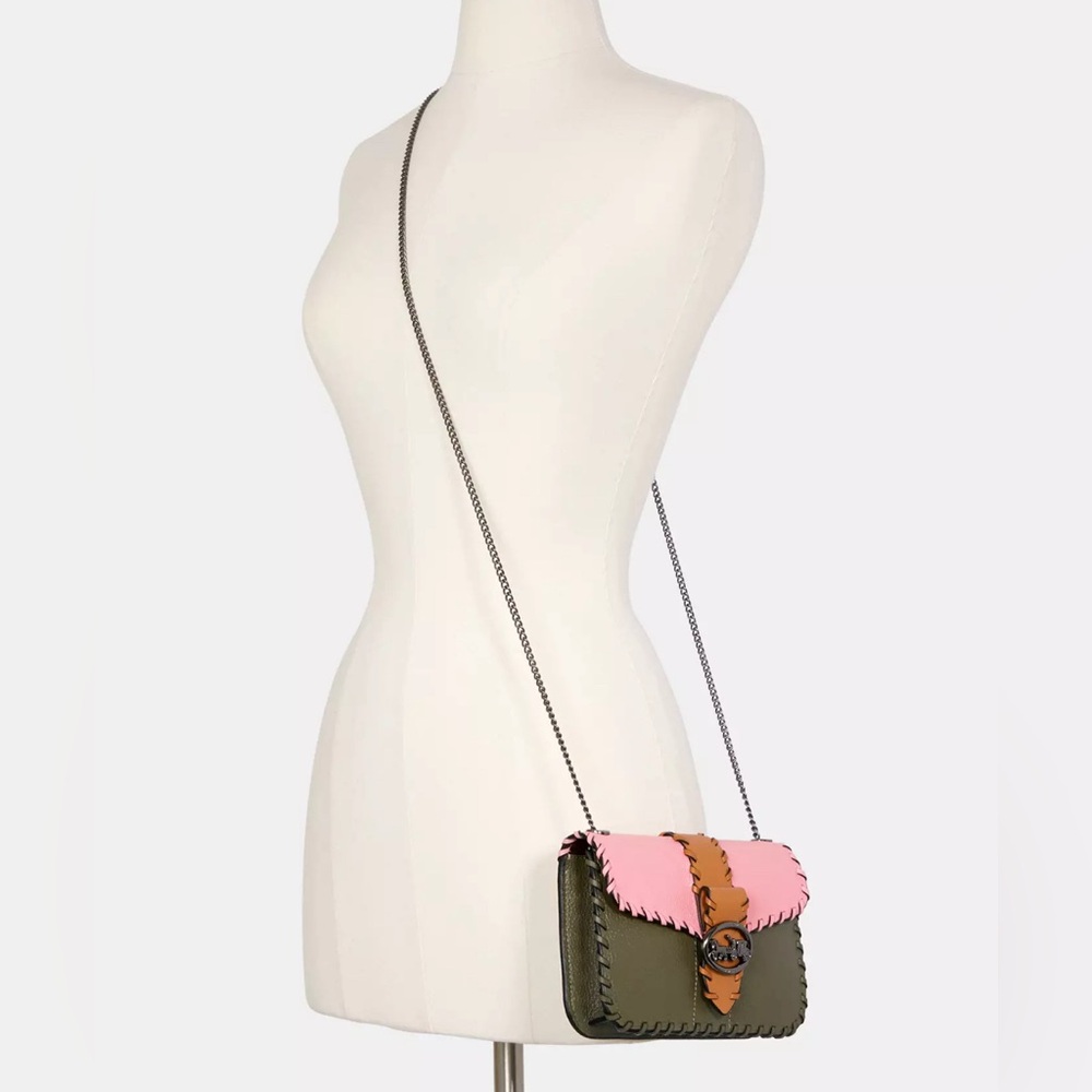 Coach Georgie Crossbody In Colorblock With Whipstitch
